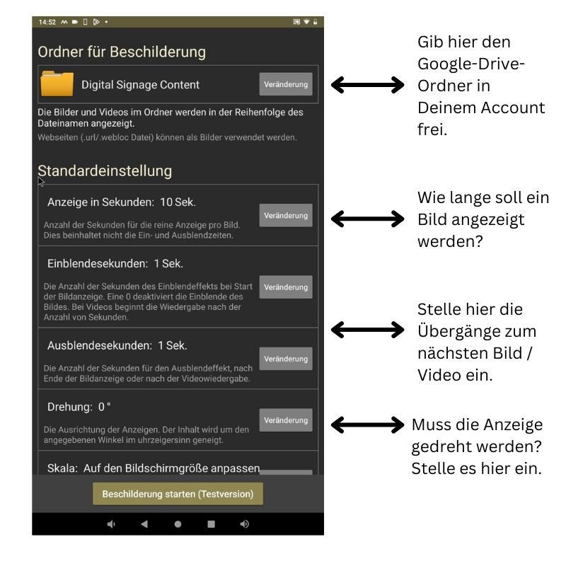 cloud-signage-pro-startbildschirm
